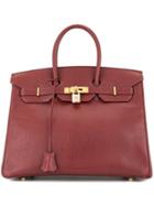 Hermès Vintage Birkin 35 Hand Bag - Red