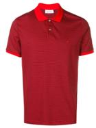 Calvin Klein Striped Polo Shirt - Red