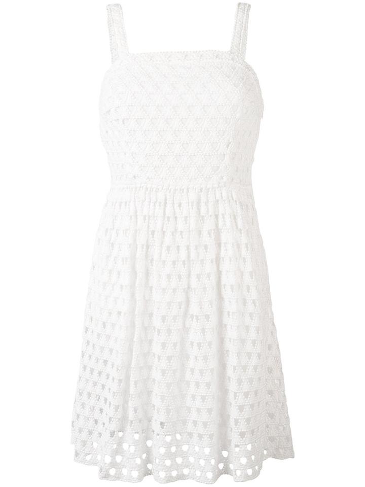 Michael Michael Kors - Crochet Knit Dress - Women - Cotton - 0, White, Cotton