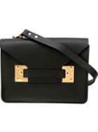 Sophie Hulme Mini Envelope Crossbody Bag, Women's, Black
