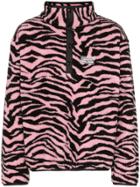 Ashley Williams Juju Tiger Intarsia Fleece - Pink