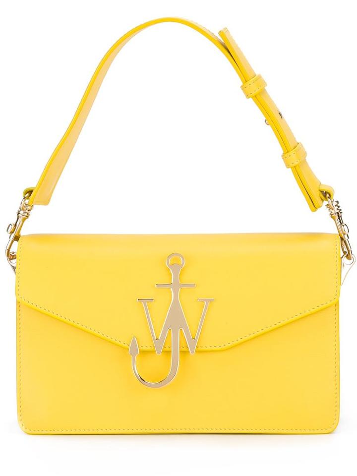J.w.anderson Logo Detail Purse, Women's, Yellow/orange, Leather