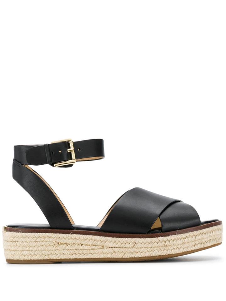 Michael Michael Kors Flatform Sandals - Black