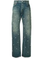 Tu Es Mon Trésor Dot Small Pearl Jeans - Blue