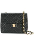 Chanel Vintage Square Quilted Flap Bag - Black