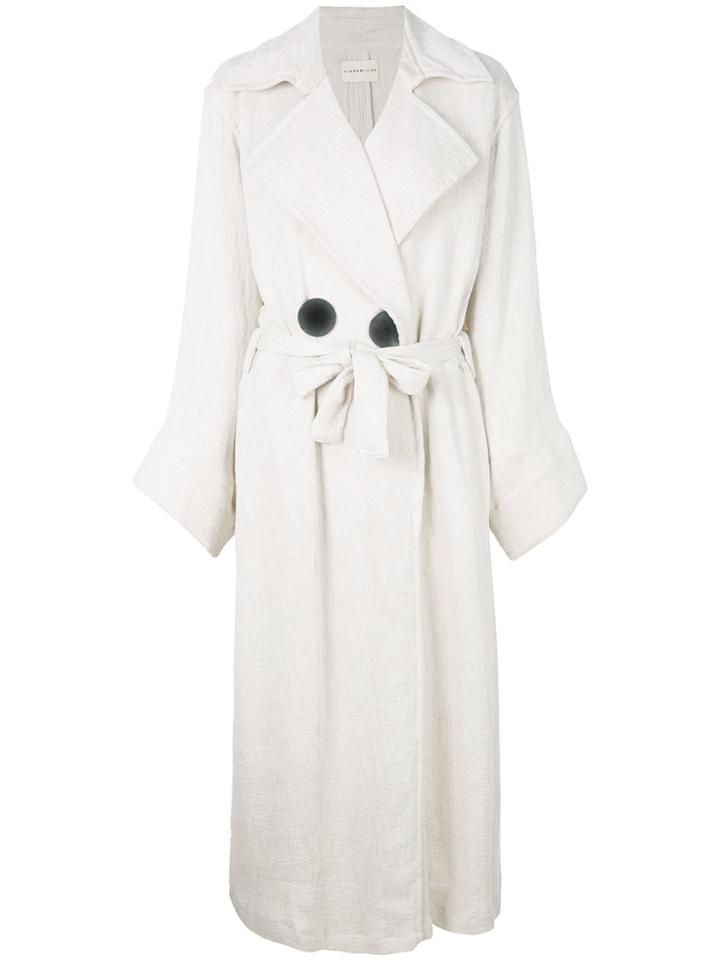 Simon Miller Double Breasted Coat - Nude & Neutrals