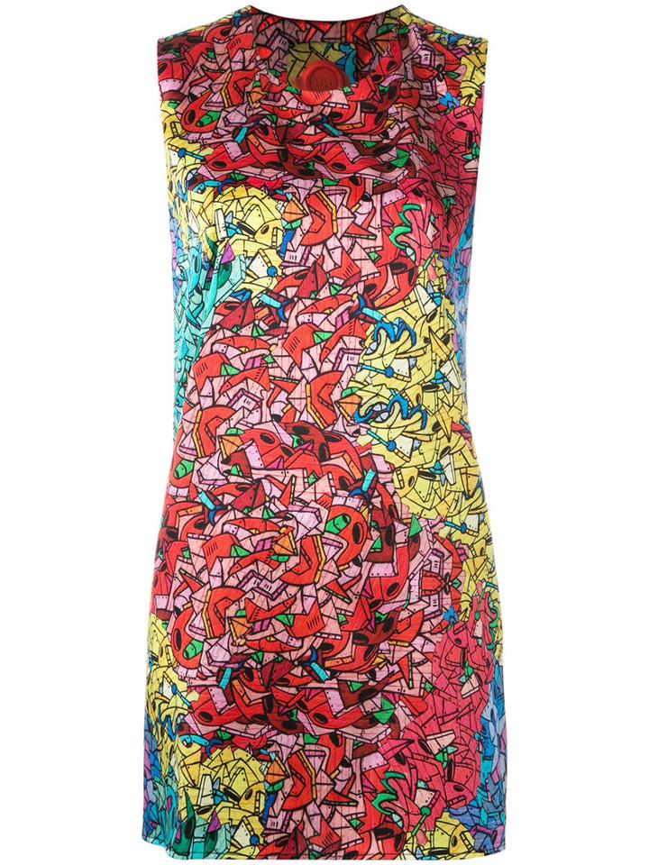 Ultràchic Multi Printed Long Top, Women's, Size: 46, Silk/spandex/elastane