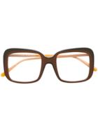 Marni Eyewear Square Frame Sunglasses - Brown