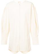 Chin Mens Billowed Sleeve Playsuit - Nude & Neutrals