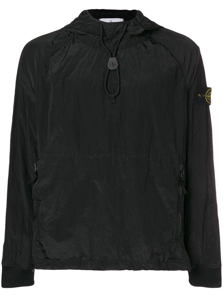 Stone Island Funnel Neck Lightweight Jacket - Black