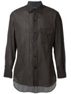 Yohji Yamamoto Triple Collar Shirt Creased Shirt