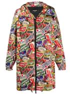 Dsquared2 Patch Printed Parka Coat