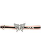Gucci Butterfly Stripe Belt - Multicolour