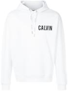 Calvin Klein Jeans Logo Print Hoodie - White