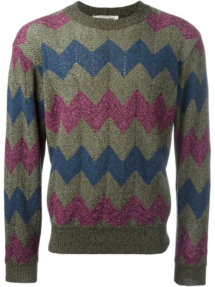 Missoni Vintage Zig-zag Pattern Jumper