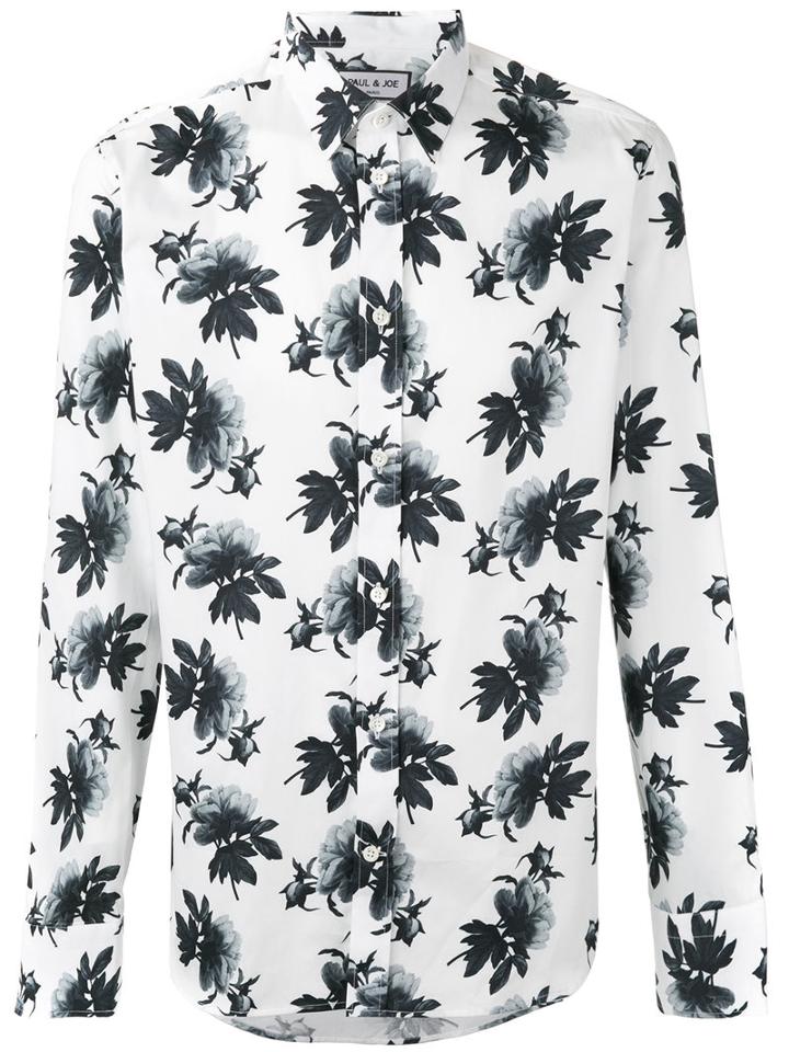 Paul & Joe - Floral Print Shirt - Men - Cotton - Xl, White, Cotton