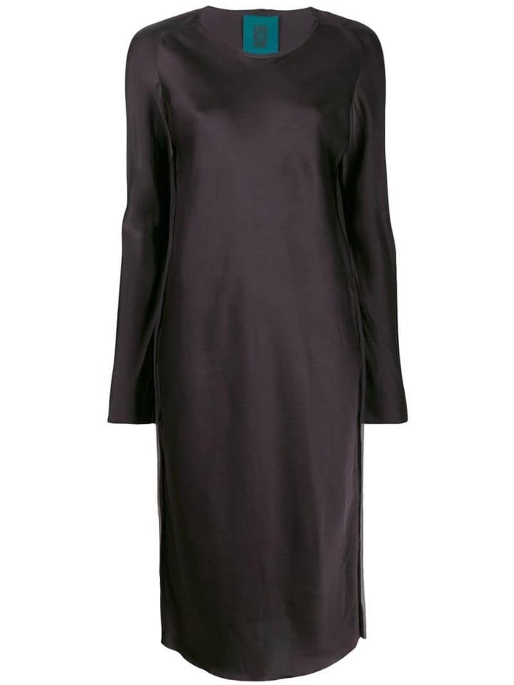 Ilaria Nistri Long Sleeve Midi Dress - Brown