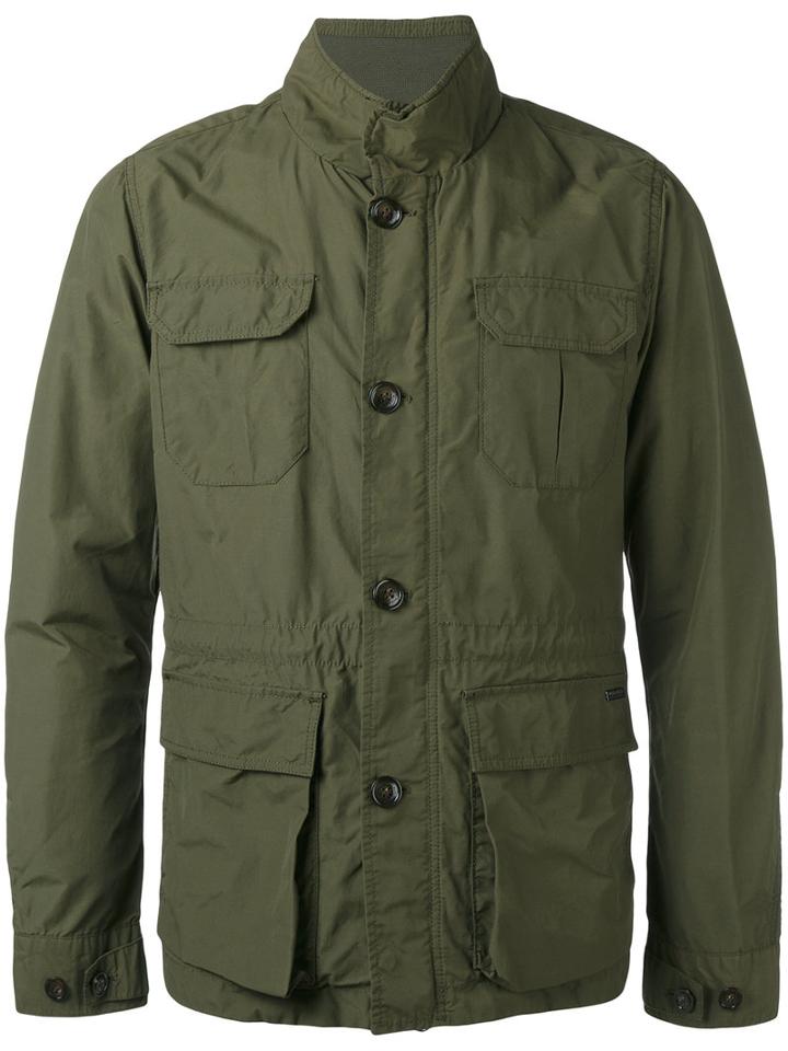 Woolrich - Multi-pockets High Neck Jacket - Men - Cotton/polyamide/polyester - Xl, Green, Cotton/polyamide/polyester