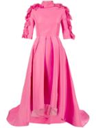 Christian Siriano Petal Evening Gown, Women's, Size: 6, Pink/purple, Silk
