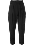 Raquel Allegra Cropped Trousers, Women's, Size: 2, Black, Cotton