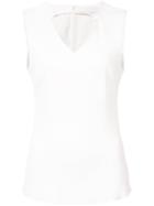 Drome - V-neck Vest Top - Women - Lamb Skin - M, White, Lamb Skin