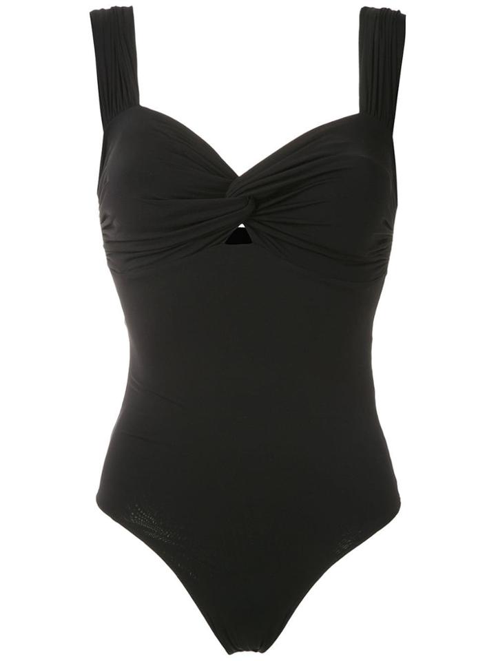 Clube Bossa Margareta Front Twist Swimsuit - Black