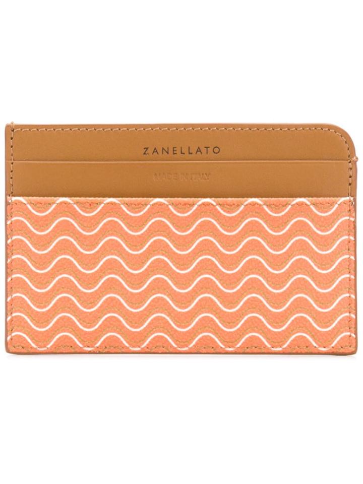 Zanellato Contrast Cardholder Wallet - Orange