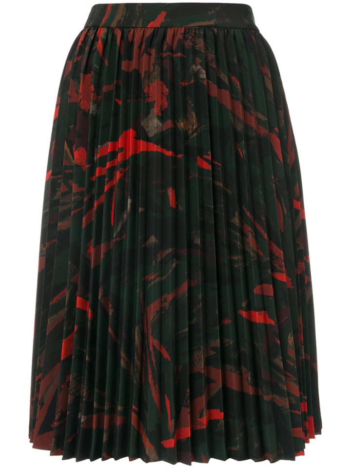 Balenciaga Hourglass Pleated Skirt - Green