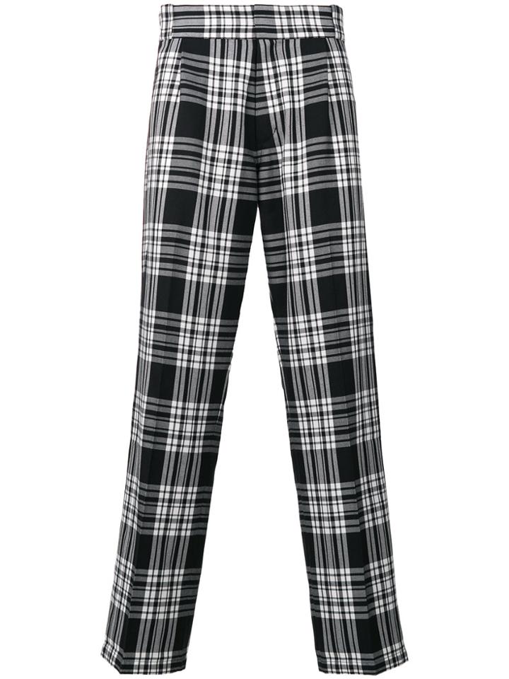 Gosha Rubchinskiy Checked Trousers - Black