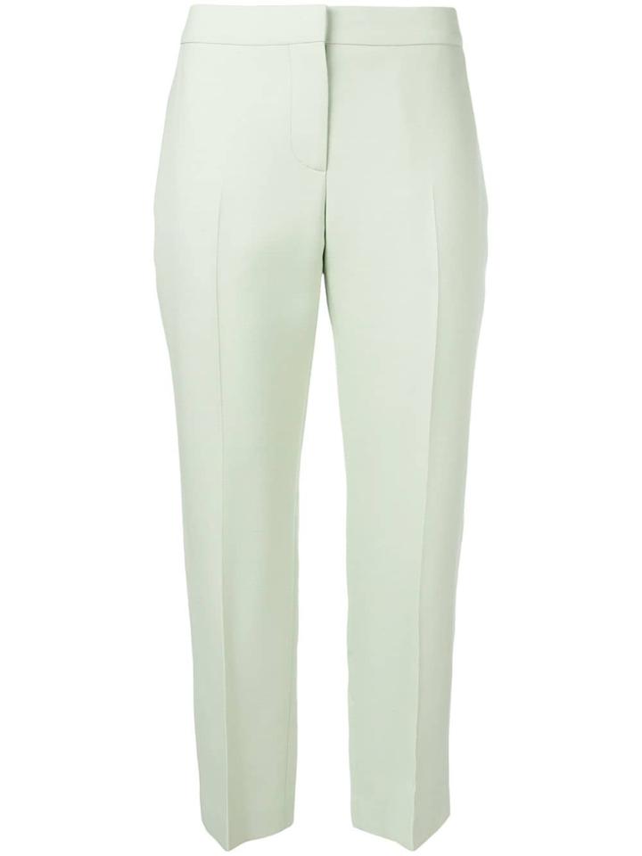 Alexander Mcqueen Cropped Straight Trousers - Green