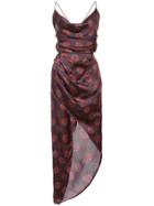 Haney Maritime Print Dress - Red