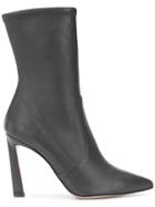 Stuart Weitzman Stuart Weitzman Rapture100 Asphalt Leather/fur/exotic