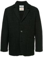 Coohem Check Tweed Jacket - Black