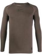 1017 Alyx 9sm X Nike Fitted Long-sleeve Top - Brown