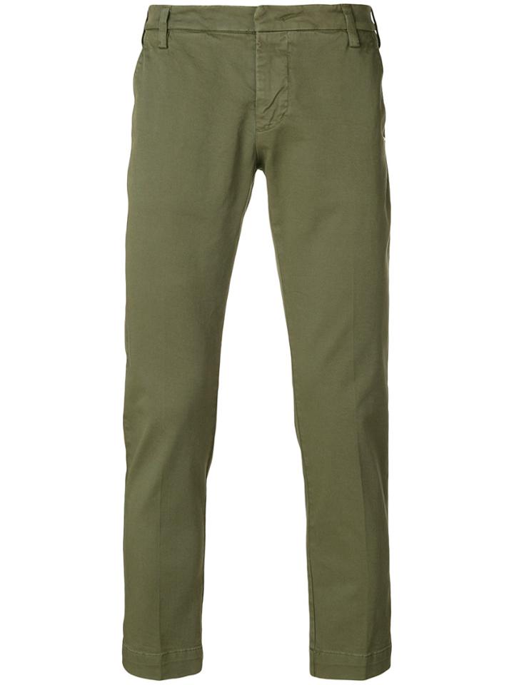 Entre Amis Straight Trousers - Green