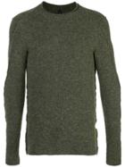 Transit Fitted Exposed-seams Jumper - Green