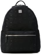 Mcm Medium Dieter Monogrammed Backpack - Black