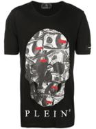 Philipp Plein Dollar Bill Skull T-shirt - Black