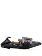Chloé Buckle Detail Ballerina Shoes - Black