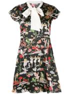 Vivetta - Tofano Dress - Women - Silk/acetate/cupro/viscose - 42, Black, Silk/acetate/cupro/viscose