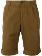 Aspesi Classic Chino Shorts, Men's, Size: 50, Green, Cotton/linen/flax