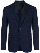 Tonello Textured Single Breasted Blazer - Blue