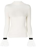 Philosophy Di Lorenzo Serafini Lace Pullover - Nude & Neutrals