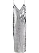 Stella Mccartney Sequinned Low-back Midi Dress - Metallic