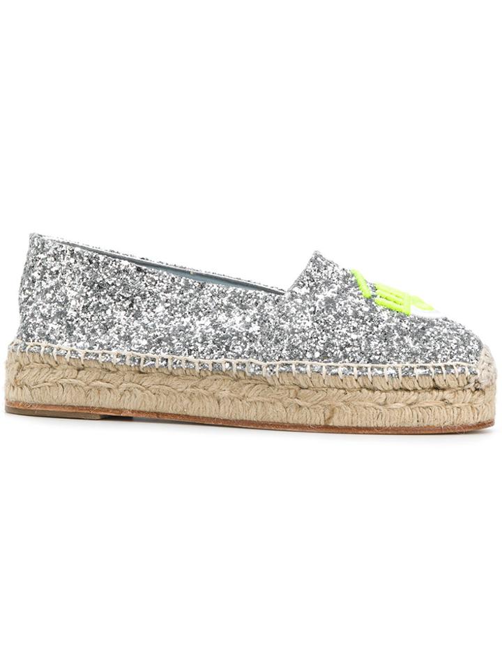 Chiara Ferragni Fluo Flirting Espadrilles - Grey