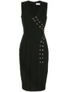 Rebecca Vallance Adriatic Eyelet Midi Dress - Black