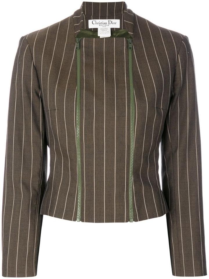 Christian Dior Pre-owned Pinstriped Jacket - Brown
