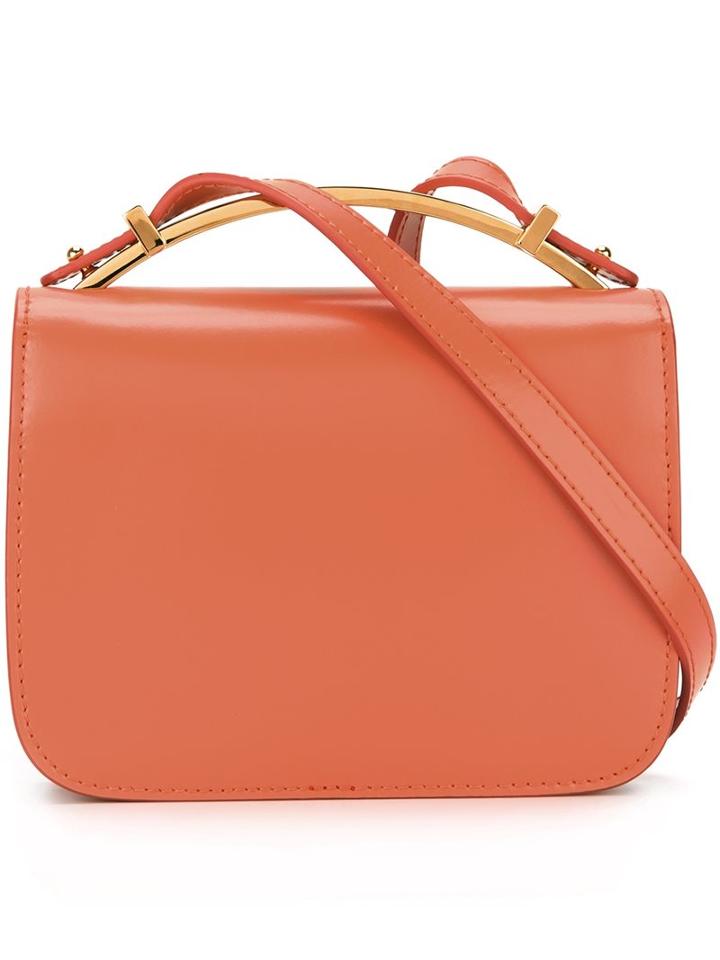 Marni 'sculpture' Shoulder Bag, Women's, Yellow/orange, Calf Leather