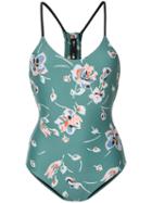The Upside - Floral Print Swimsuit - Women - Polyamide - Xs, Green