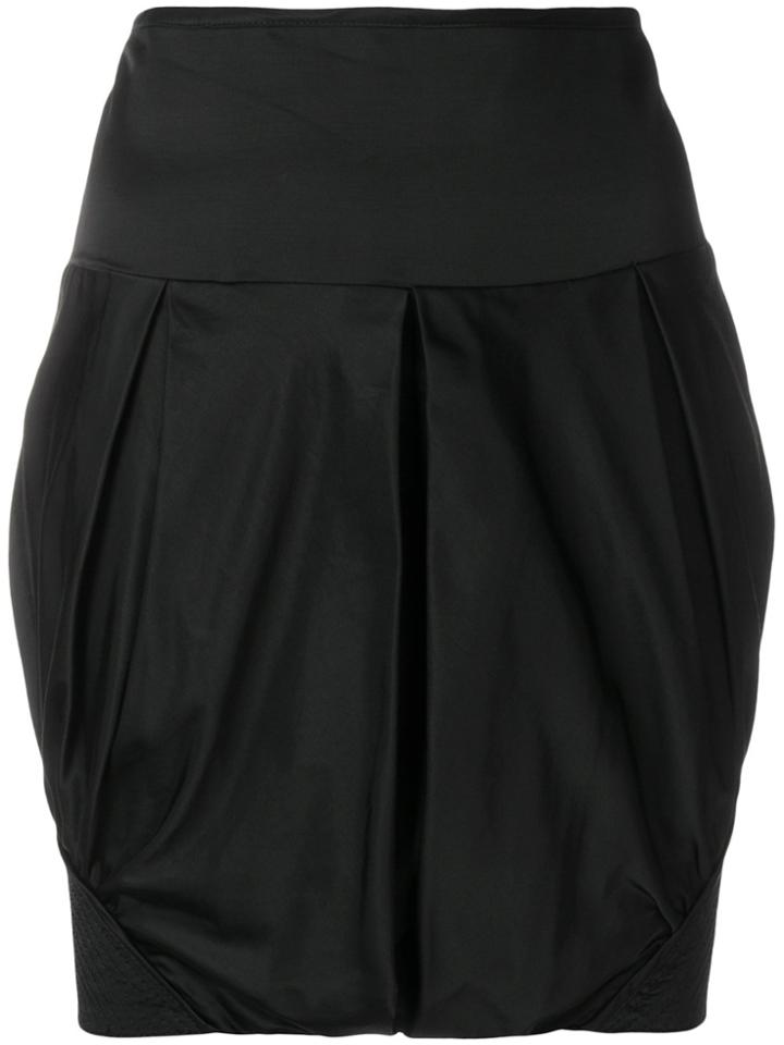 Giorgio Armani Vintage Ruched Mini Skirt - Black